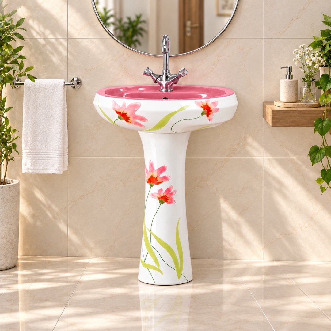 Sonet RP- 1021, washbasin with pedestal